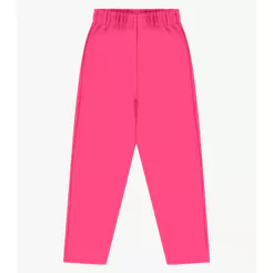 Calça Infantil Moletom Menina Rovi Kids Rosa