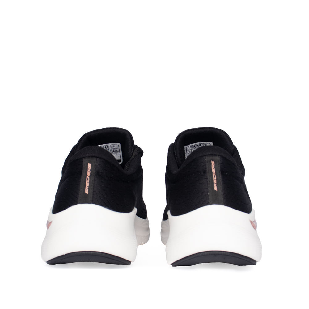 Tênis Feminino Skechers Arch Fit 2.0 Preto/Rose · foto 2