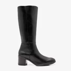 Bota Feminina Anne Preto Couro