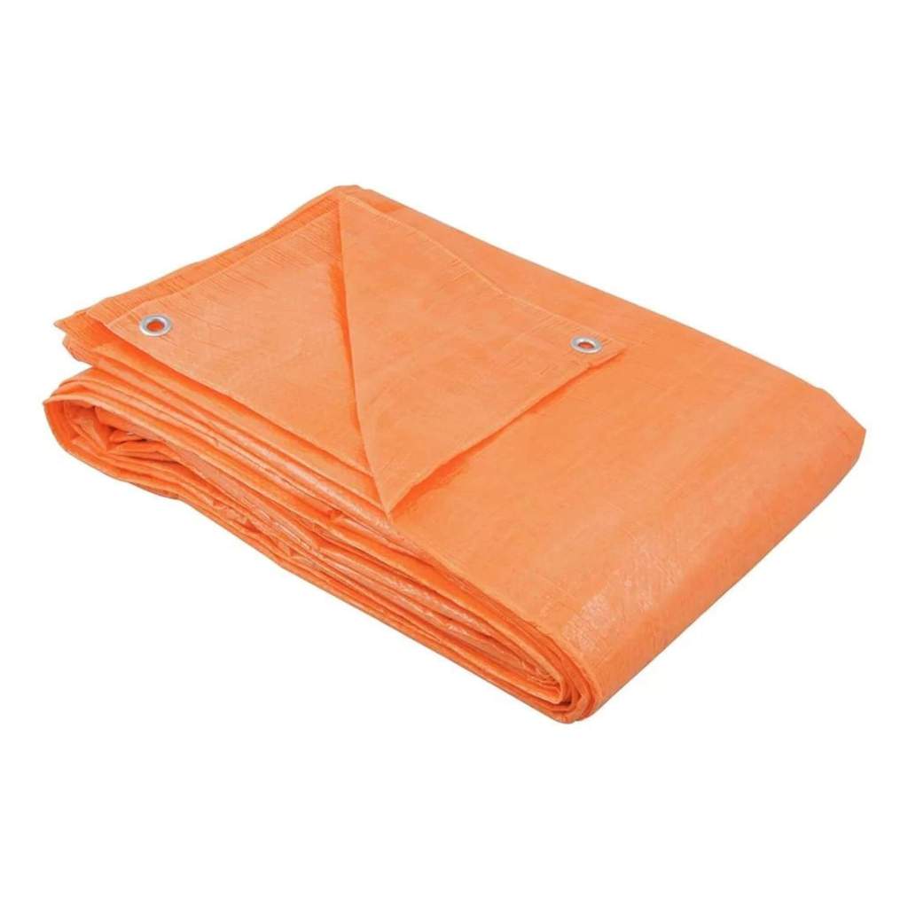Lona Polietileno Azul/Laranja 3x3m p/ Caminhão, Camping, Piscina, Construção 954 - 6168033000 · foto 2
