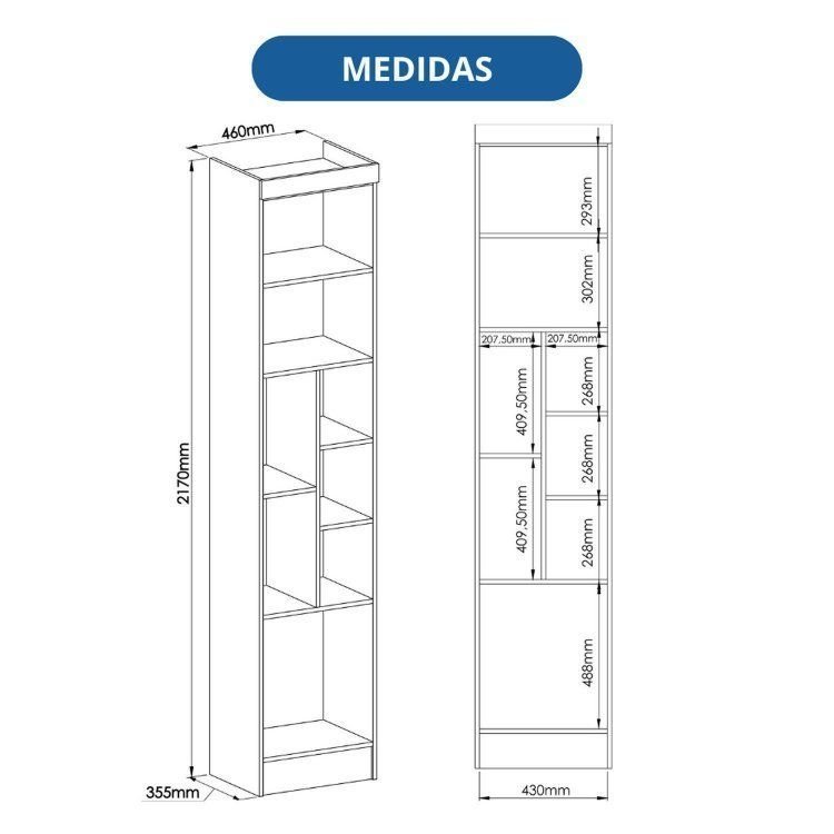 Móveis para Quarto Nicho Modulado Infinity Branco/Line Branco · foto 2
