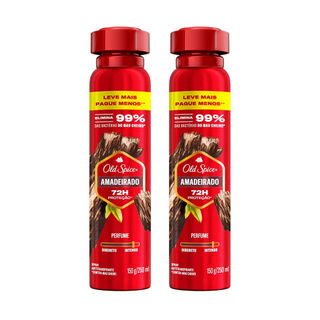 Kit Desodorante Aerosol Old Spice Amadeirado 250ml - 2 Unidades