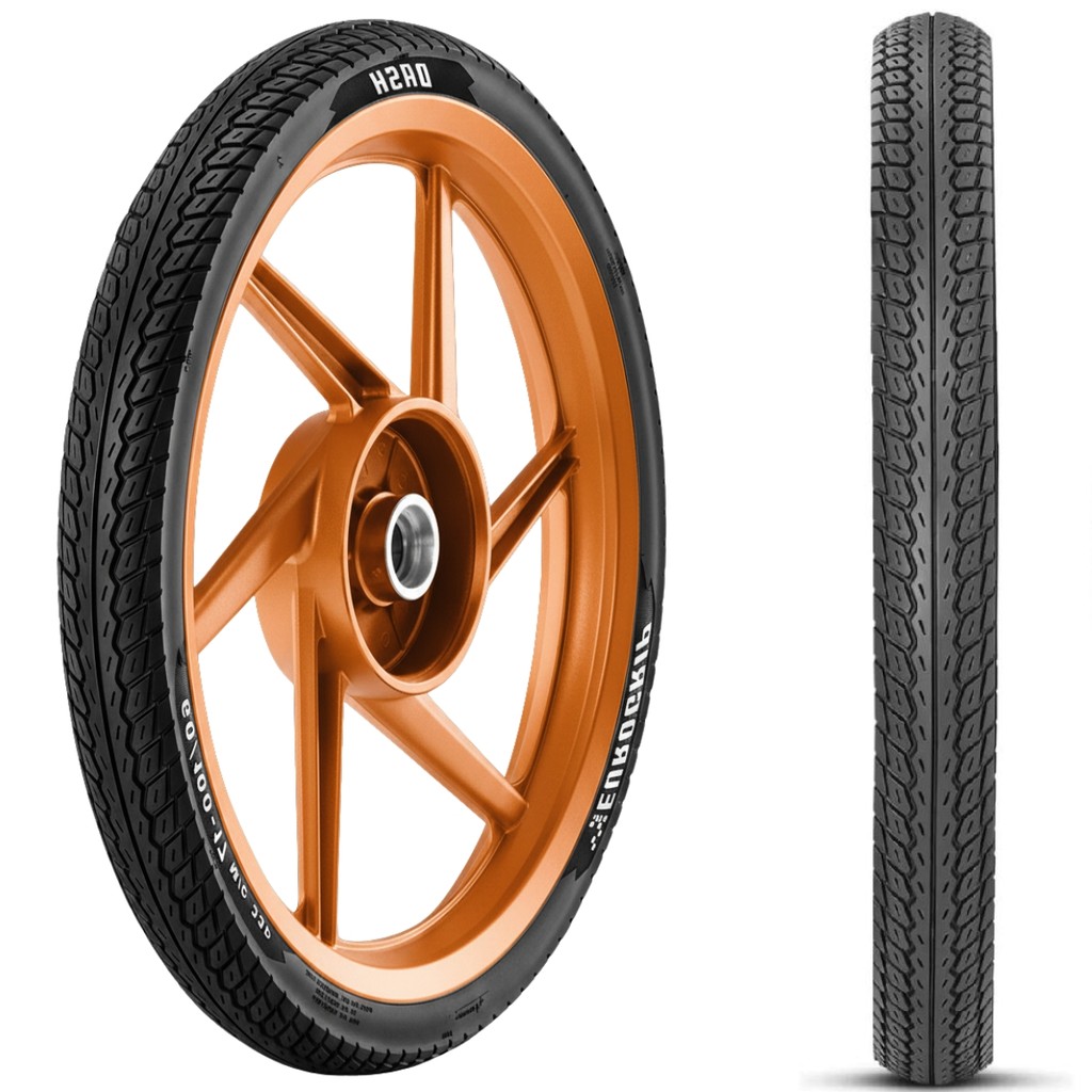 PNEU DIANTEIRO 60/100-17 33P EEG DASH USO SEM CAMARA EUROGRIP Biz 100 110i 125 Pop 100 110i Sky 125 Win 110 — imagem 2 de 2