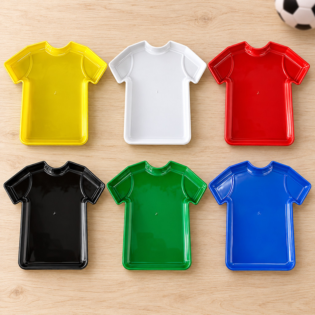 Bandeja Camisa Futebol Plástico Decoração Festas