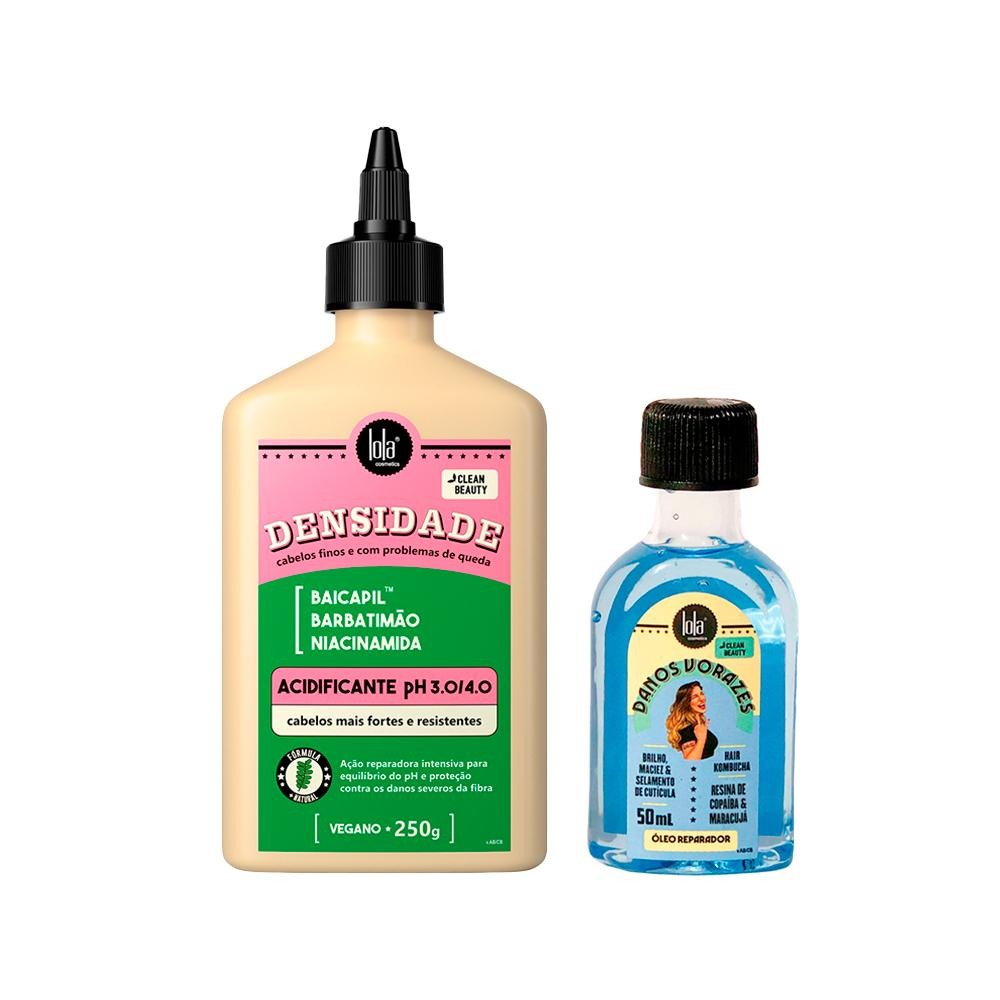 Kit Lola From Rio - Acidificante Densidade 250g + Óleo Danos Vorazes 50ml em Oferta na Shopee
