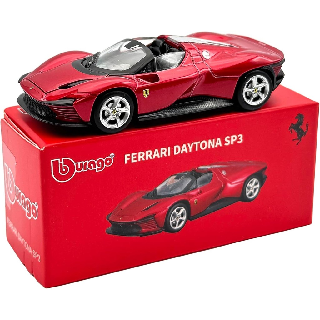 Ferrari Daytona SP3 Vermelho Bburago 1:64 Miniatura Ferrari