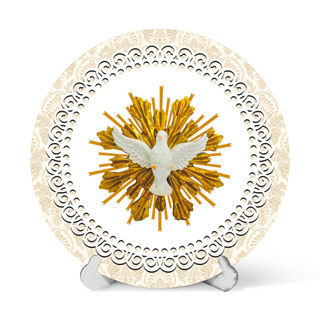 Capa Painel Redondo Mesa Batizado Batismo Sublimado C/ Elástico 50×50Cm em Oferta na Shopee