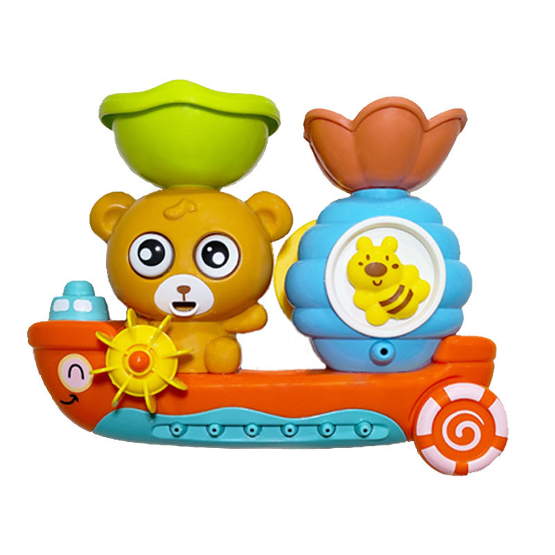 Brinquedo De Banho Do Bebê Parede Sunction Copo Pista Jogos De Água Crianças Banheiro Macaco Caterpilla Chuveiro