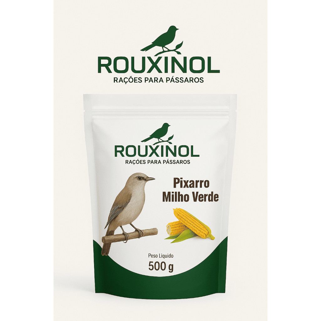 Ração Pixarro Sabor Milho Verde 500g – Nutrição e Energia para Aves
