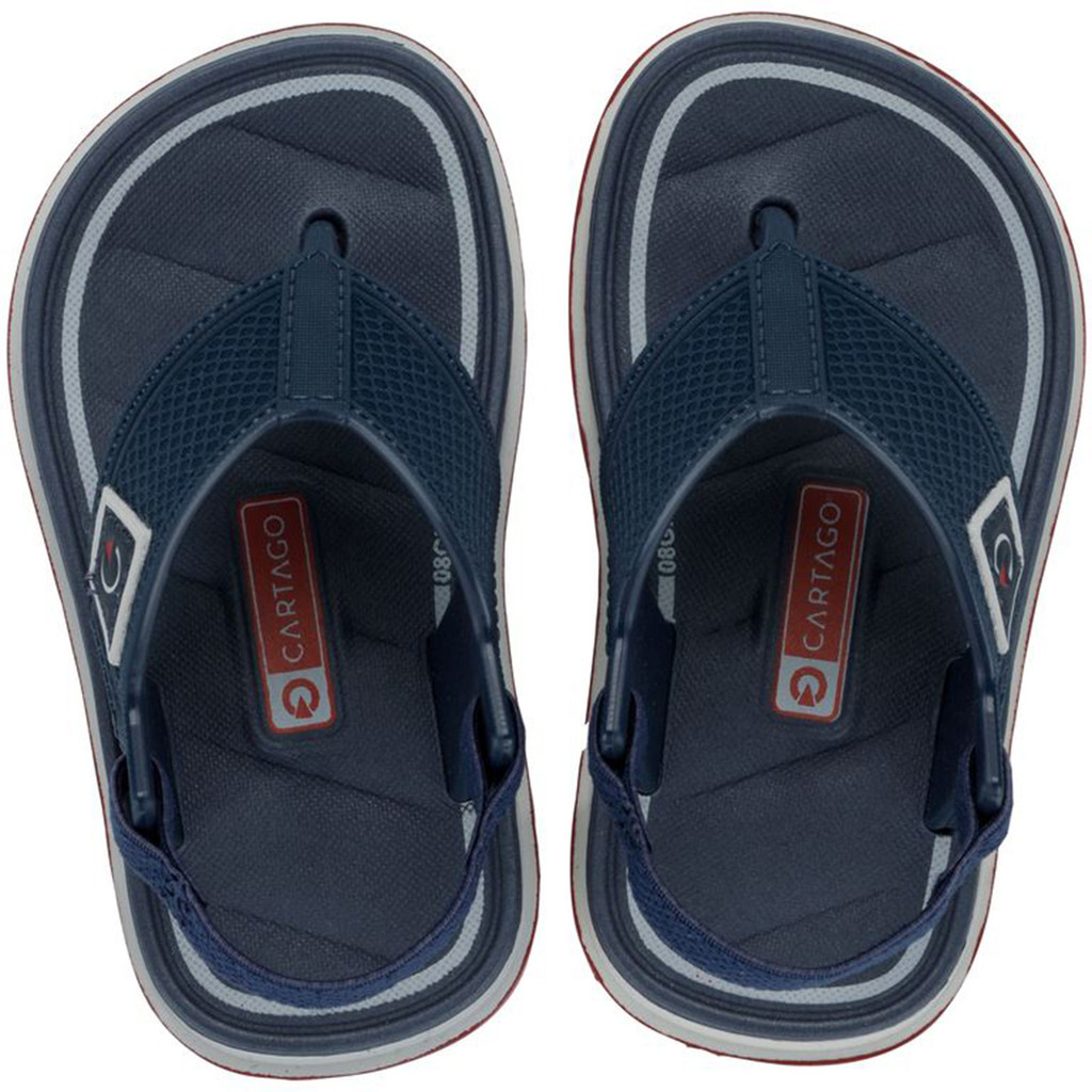 Sandalia Cartago Dedo Chinelo Malaga Sport II Elástico Palmilha Confort Infantil Leve Macia