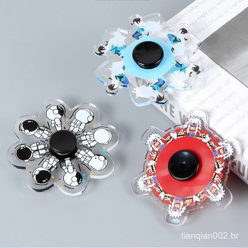 Brinquedo Fidget Spinner Dinâmico Efeitos Especiais Brinquedo Fidget Spinner de Desenho Animado Alívio de Estresse