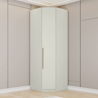 Guarda Roupa Canto Oblíquo Modulado 1 Porta Seletto  Areia HP em Oferta na Shopee
