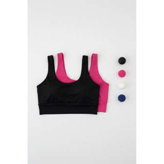 Kit 2 Tops Cropped Fitness Sem Bojo Cós Largo Treino Casual em Oferta na Shopee