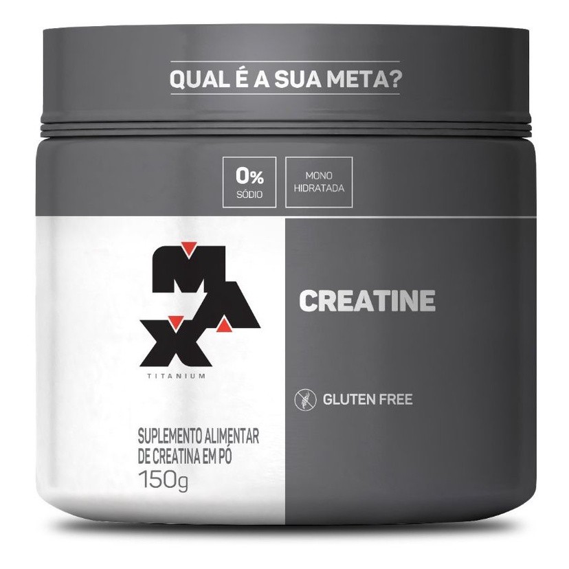 Creatina Monohidratada 100% Pura Max Titanium - 150g - Ganha Força