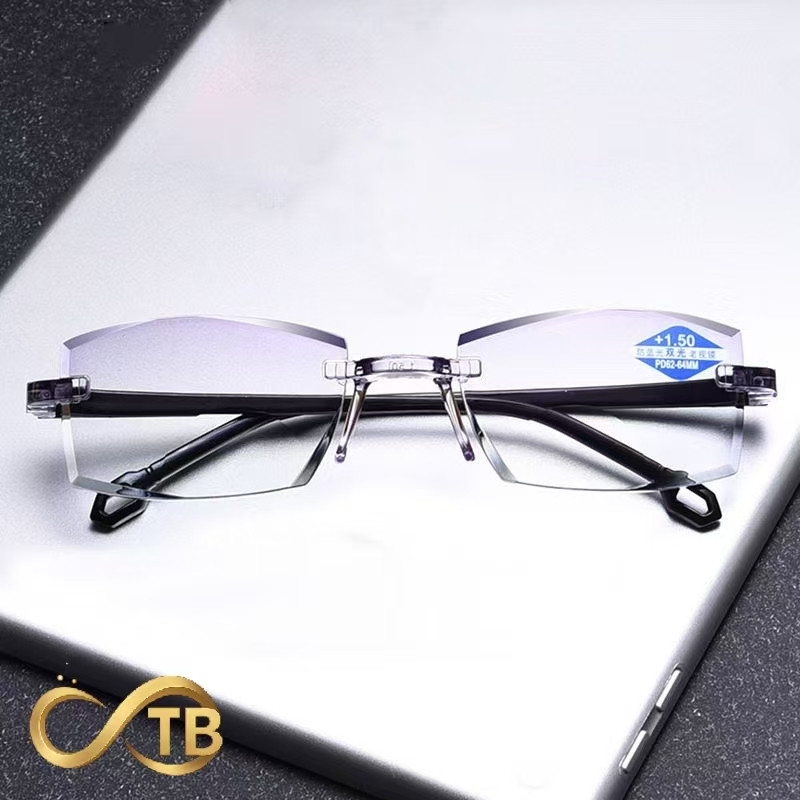 TB Colar Óculos Anti Luz Azul Sem Armação – Alta Resistência e Design Sofisticado Unissex em Oferta na Shopee