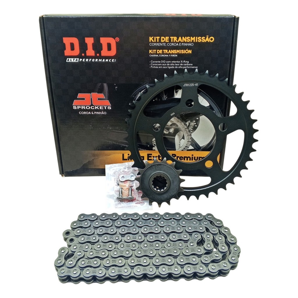 KIT RELAÇÃO TRANSMISSAO DID PARA HONDA CB500 X 2020 / CB500 F 2023 EM DIANTE 41/15T (520V0-112ZB) em Oferta na Shopee