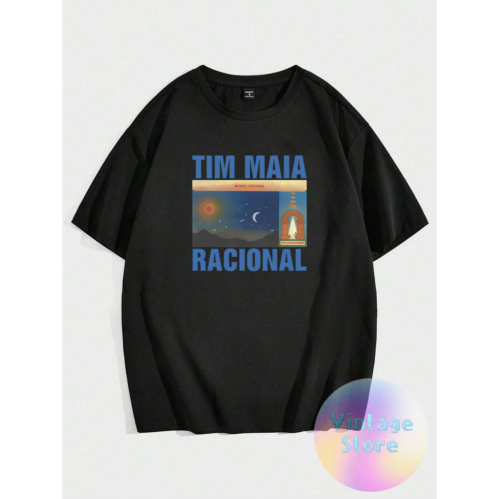 Camiseta Algodão Tim Maia Racional Vintage Tee Premium Lançamento Alta Qualidade Tamanhos Plus Size Envio Rapido em Oferta na Shopee