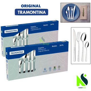 Kit Faqueiro Tramontina 24 ou 48 peças Búzios Jogo de Talheres Tramontina