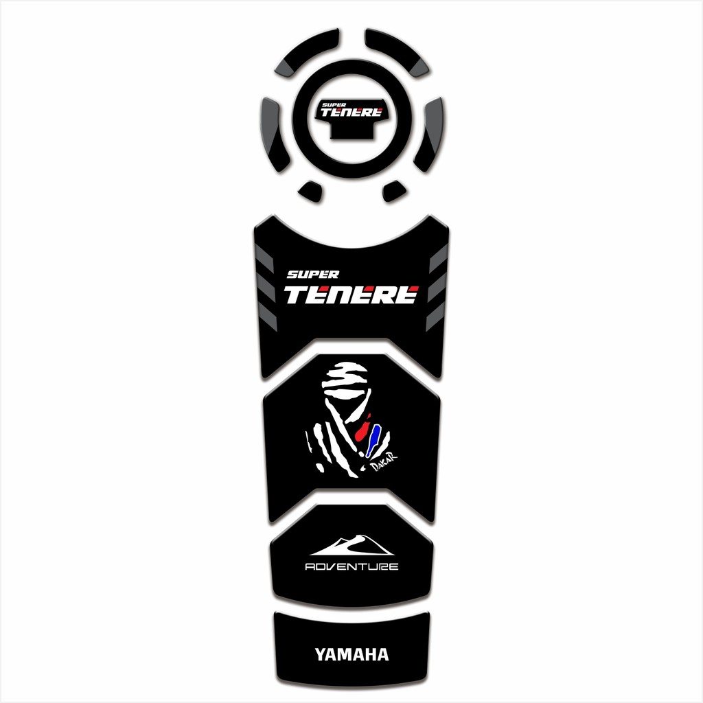 Adesivo Protetor Tanque Tankpad e Bocal 3d Resinado para Moto Yamaha Super Tenere Xt 1200 MS193