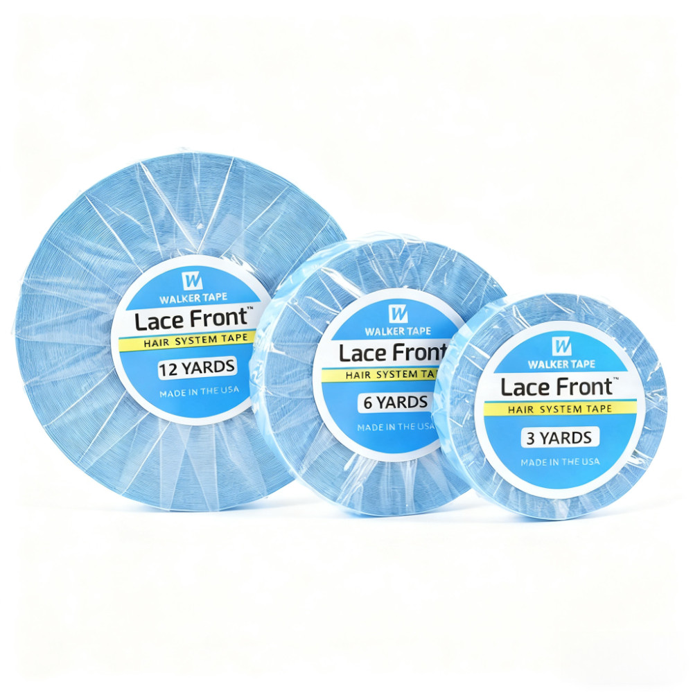 3/6/12 Yards Cola Fita Dupla Face Full Lace Closure Peruca wig em Oferta na Shopee