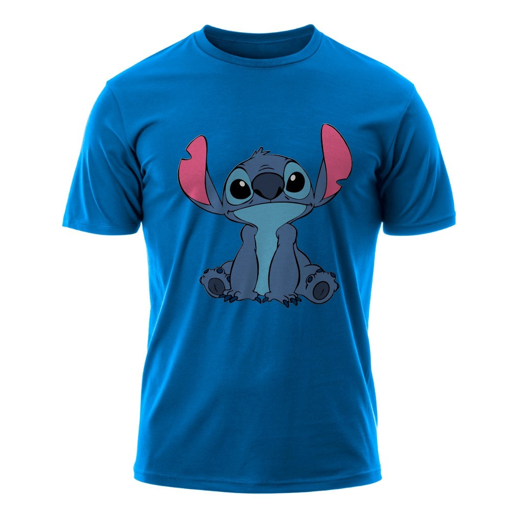 Camiseta Stitch & Lilo Unissex 100% Algodão Conforto Moda