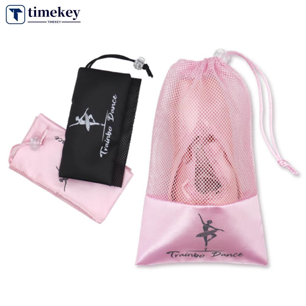 TIMEKEY 28 * 16.5CM Saco De Armazenamento De Sapatos De Dança De Grande Capacidade Com Cordão Yoga Ballet Suprimentos Do