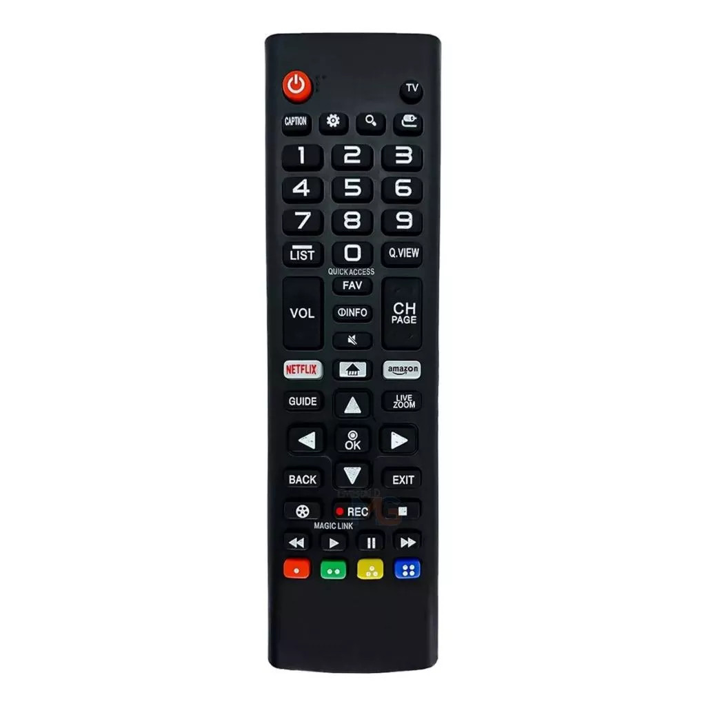 Controle Remoto Compatível Smart Tv LG 32/43/49/50/55/65 Universal Netflix Amazon