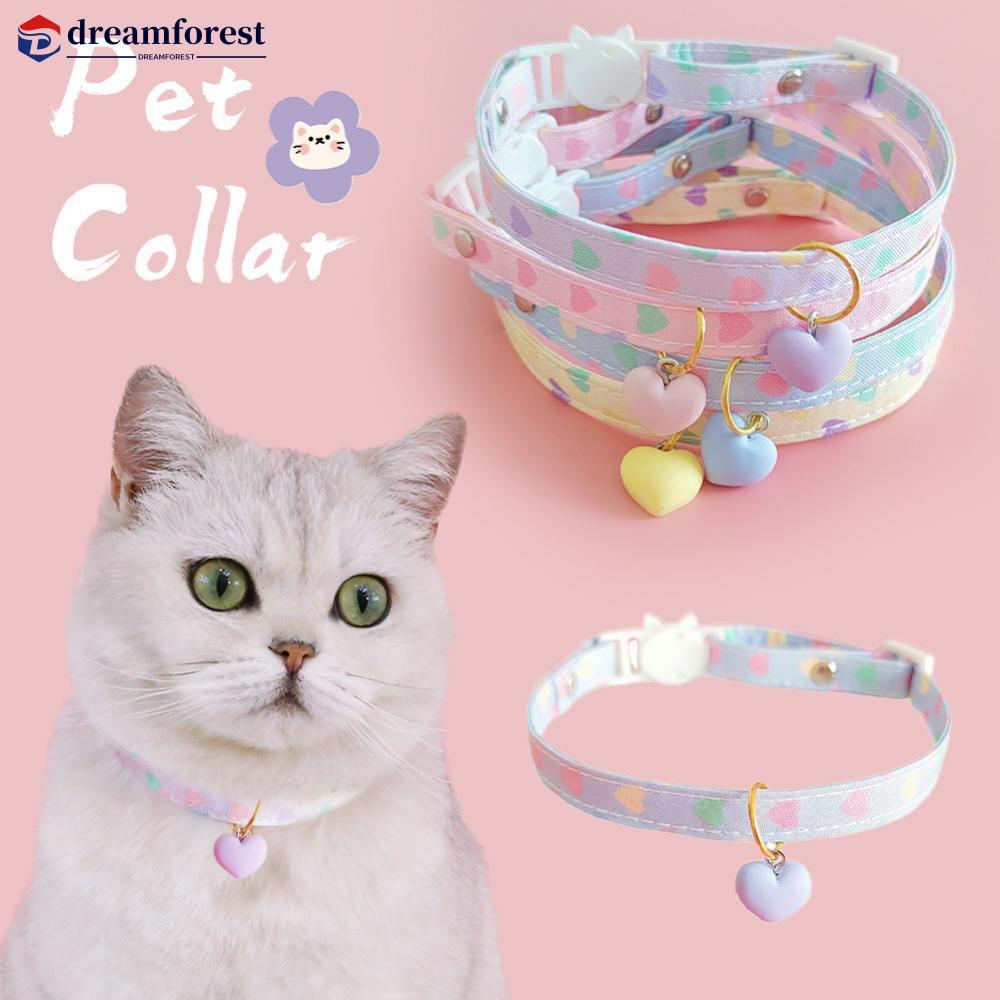 DREAMFOREST 1Pc Coleira Para Animais De Estimação Ajustável Colar De Gato Bonito Animal Cão Pingente De Segurança Quatro