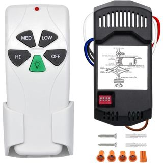 Kit de Controle Remoto Universal para Ventilador de Teto, Compatível com Controle Remoto 53T HD5 UC7030T, Controle Remot