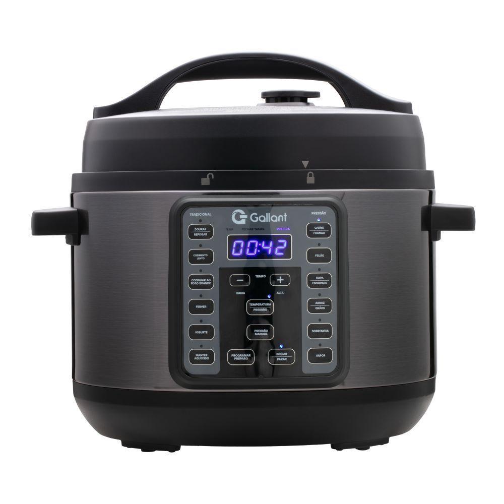 Panela de Pressão Elétrica Digital Gallant 4L GPP04 15 Funções Clique E Pronto T