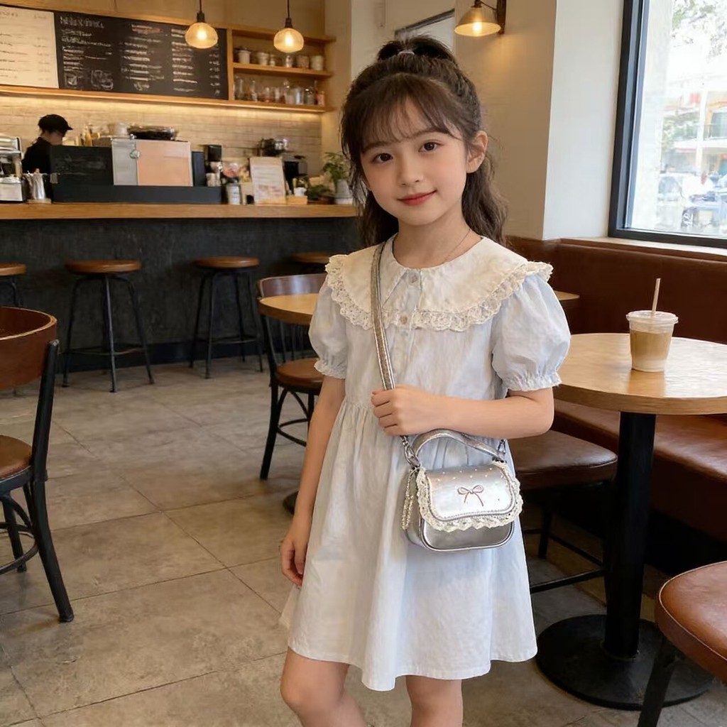 Crianças sacos 2026 novo estilo influenciador moda menina bebê portátil pequeno quadrado saco menina ombro saco do
