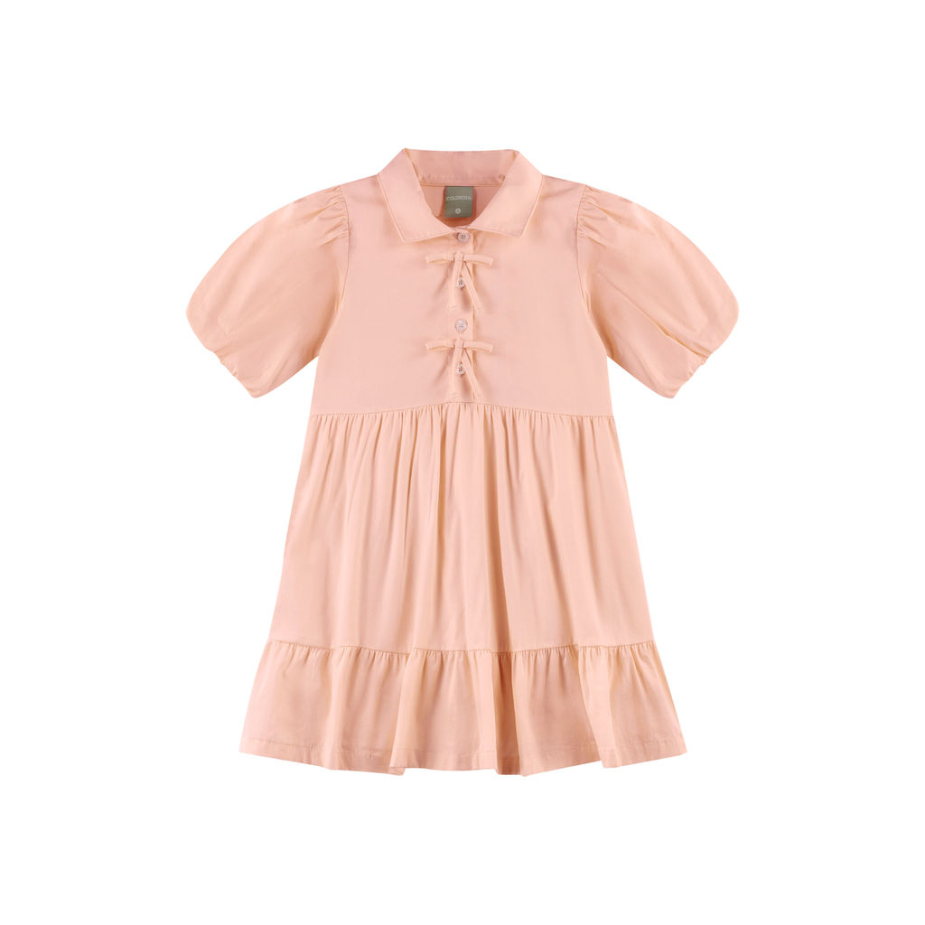 Vestido Infantil Menina Laços Colorittá Rosa
