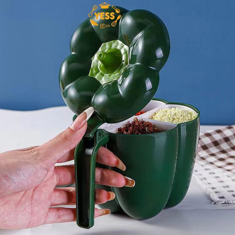 YESS 1Pc Plástico Criativo Tempero Jar Recipiente Ra Organizador Acampamento Ao Ar Livre Garrafa Cozinha Gadget Conjunto