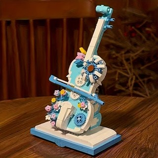 Blocos de construção de violino Huahai montados enfeites de modelo feitos à mão sentimento de alta qualidade feminino, a