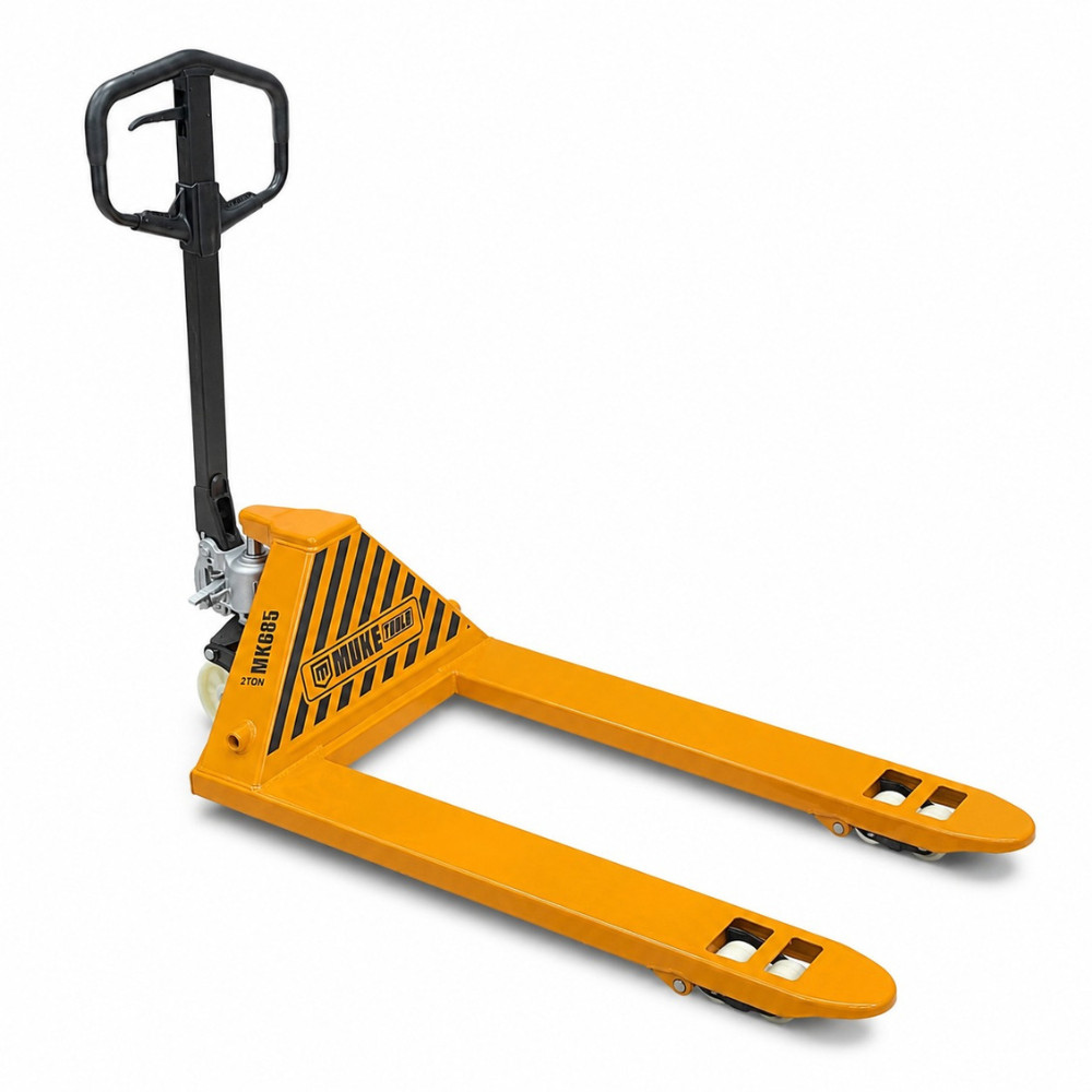 PALETEIRA MANUAL TRANSPALLET HIDRÁULICA 2000KG RODA DUPLA GARFO 685MM MUKE TOOLS