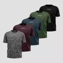 Kit 5 Camisetas New Fluid Dry Alpha Co Masculina