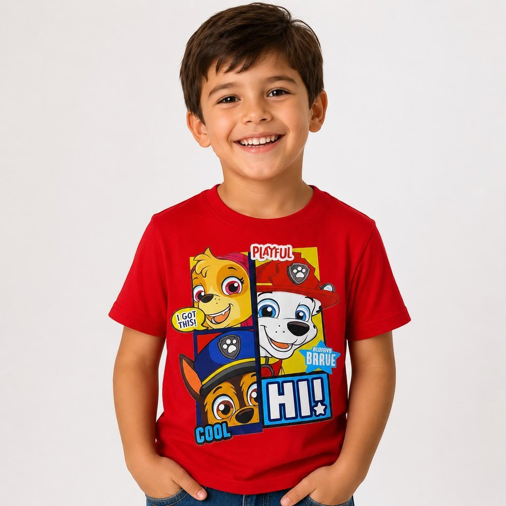 Camiseta Infantil Masculina 100% Algodão Estampada Confortável Blusa Casual Moda Infantil