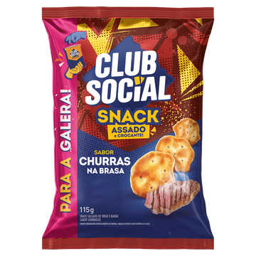 Club Social Salgadinho Snack Churras na Brasa 115g