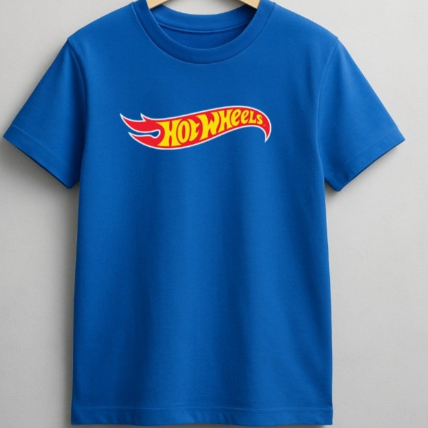 Camiseta Infantil Camisa Menino Unissex Personagens 100% Algodão Estampada HOTWHEELS HOT WHEELS
