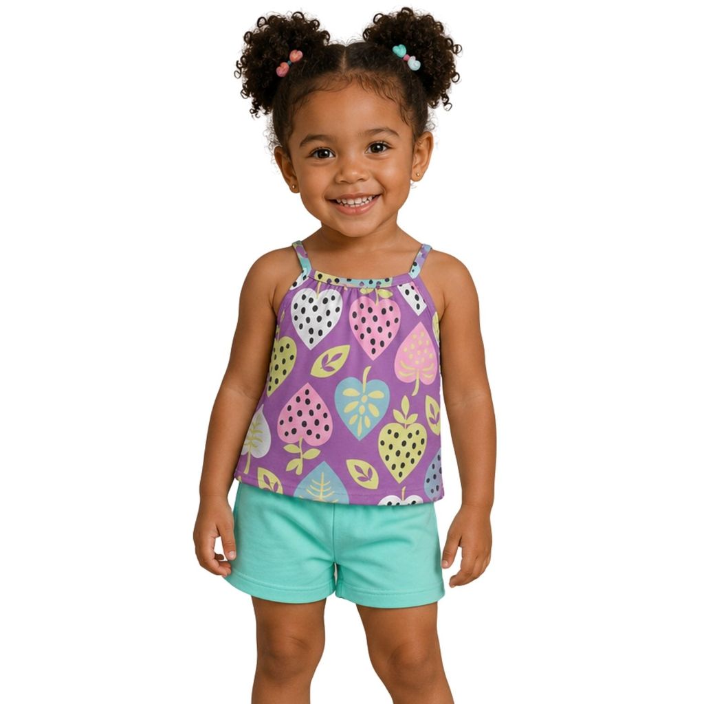 Conjunto Infantil Menina Roxo Kyly 1001812