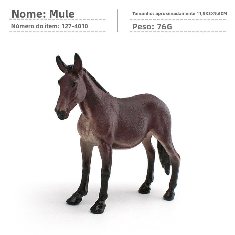 Figuras de animais simuladas para decoração de mesa e fins educacionais