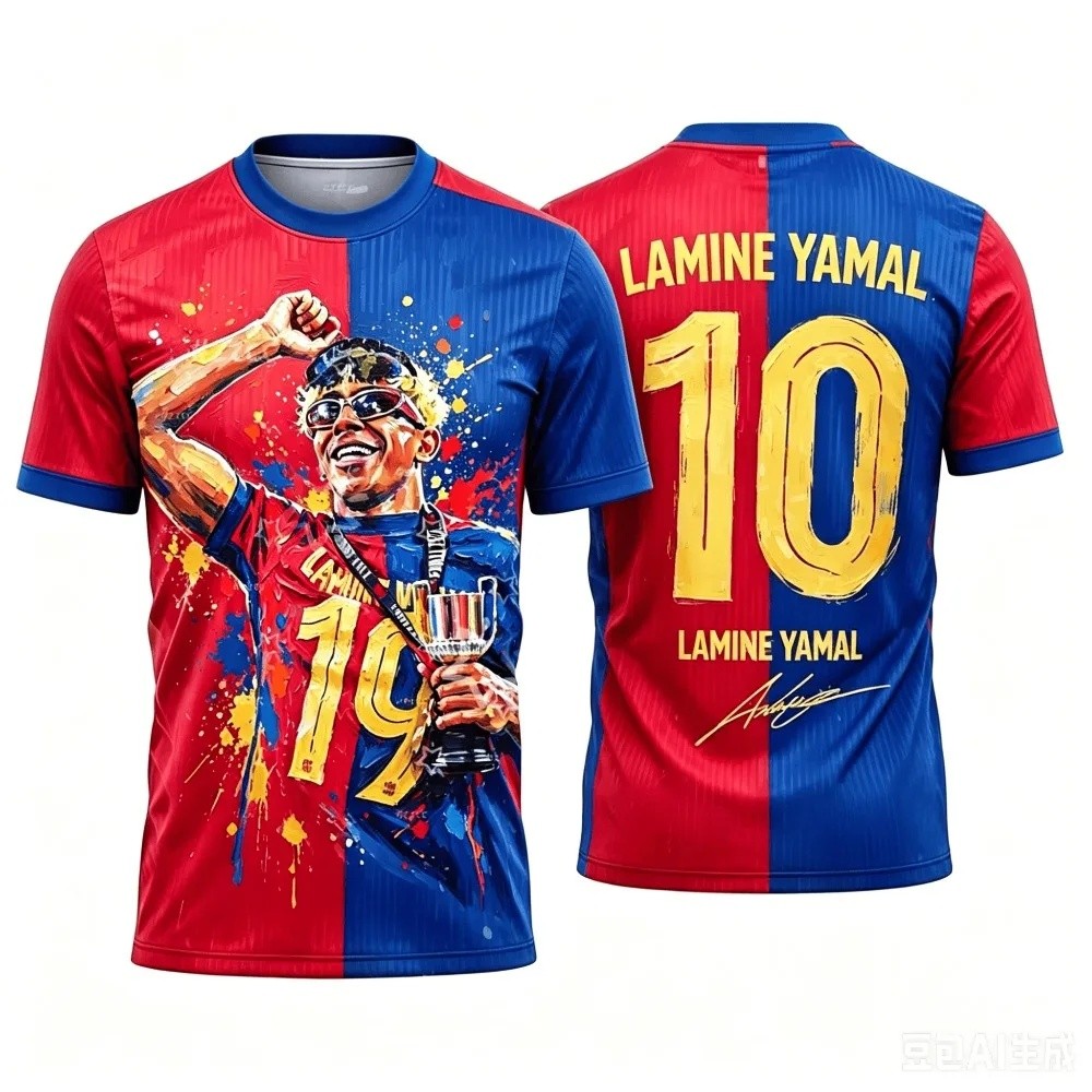 A Elegante Camiseta De Camisa De Futebol Para Pais E Filhos Com Estampa 3D De Verão Yamal É Adequada Roupas Esportivas A