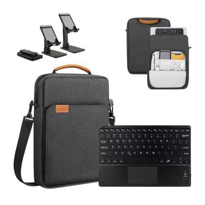 Capa Pasta Executiva Bag Teclado Sem Fio com Touchpad Compatível com Samsung Gal