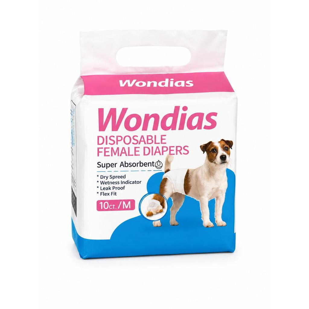 Fralda Descartável Pet Cães e Gatos Fêmea e Macho P/M/G Alta Absorção