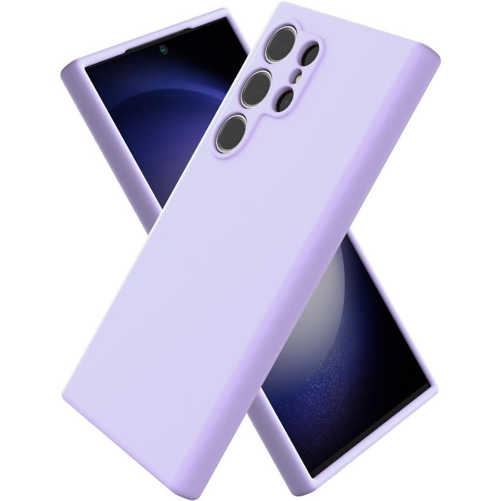 Capa de Silicone para Samsung Galaxy S24 Ultra, Capa de à Prova de Choque em Sil