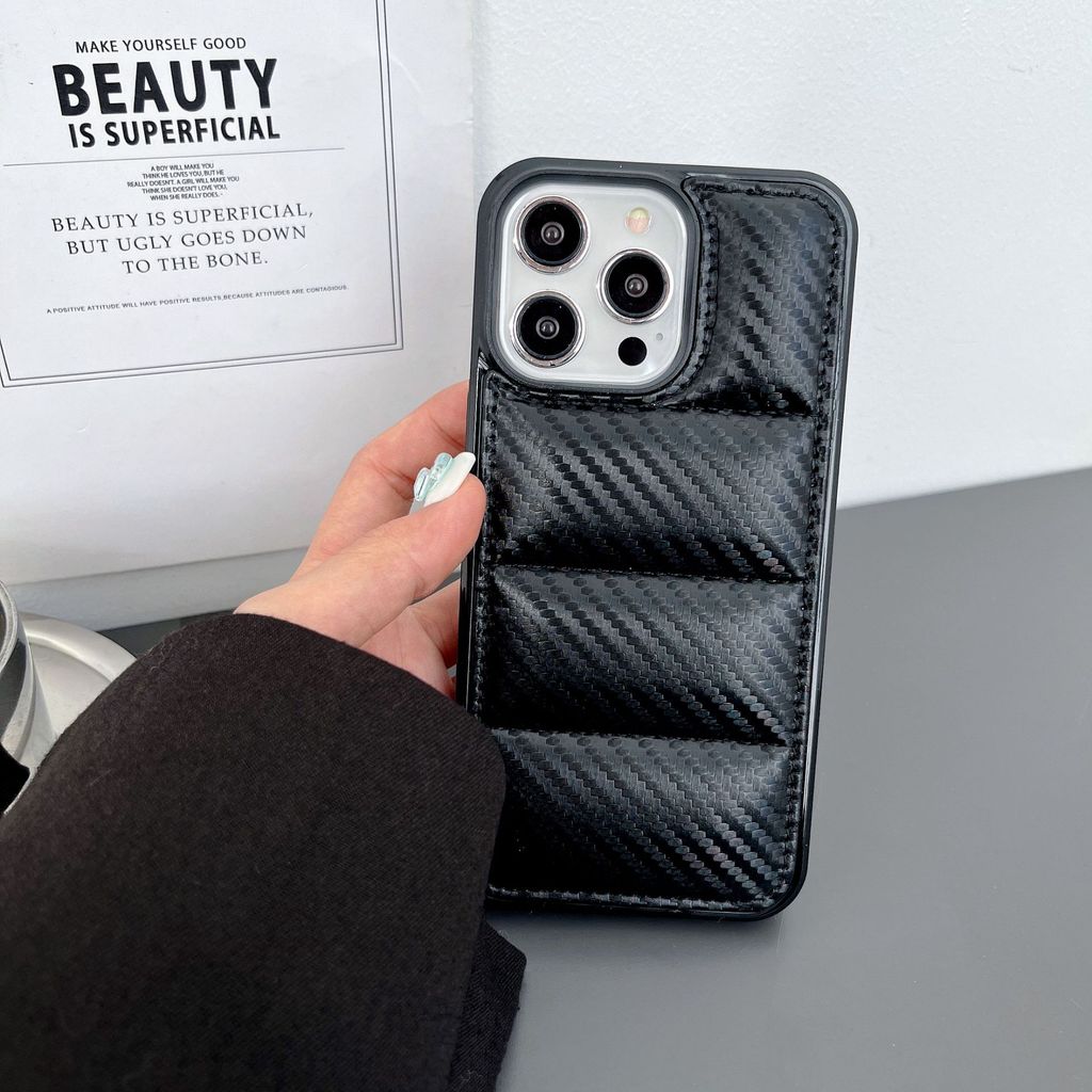 Apple 13 pacotes de comércio exterior 11 Anti-Border algodão fibra de carbono esmagamento caso para baixo jaqueta iphone