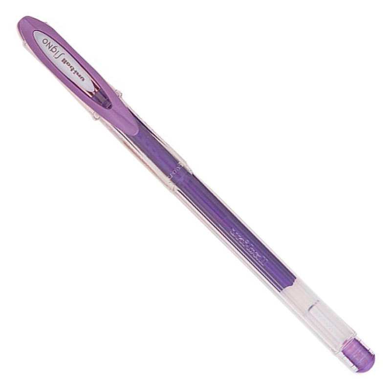 Caneta gel metálica signo 0.7mm UM-120NM Violeta Uni-Ball