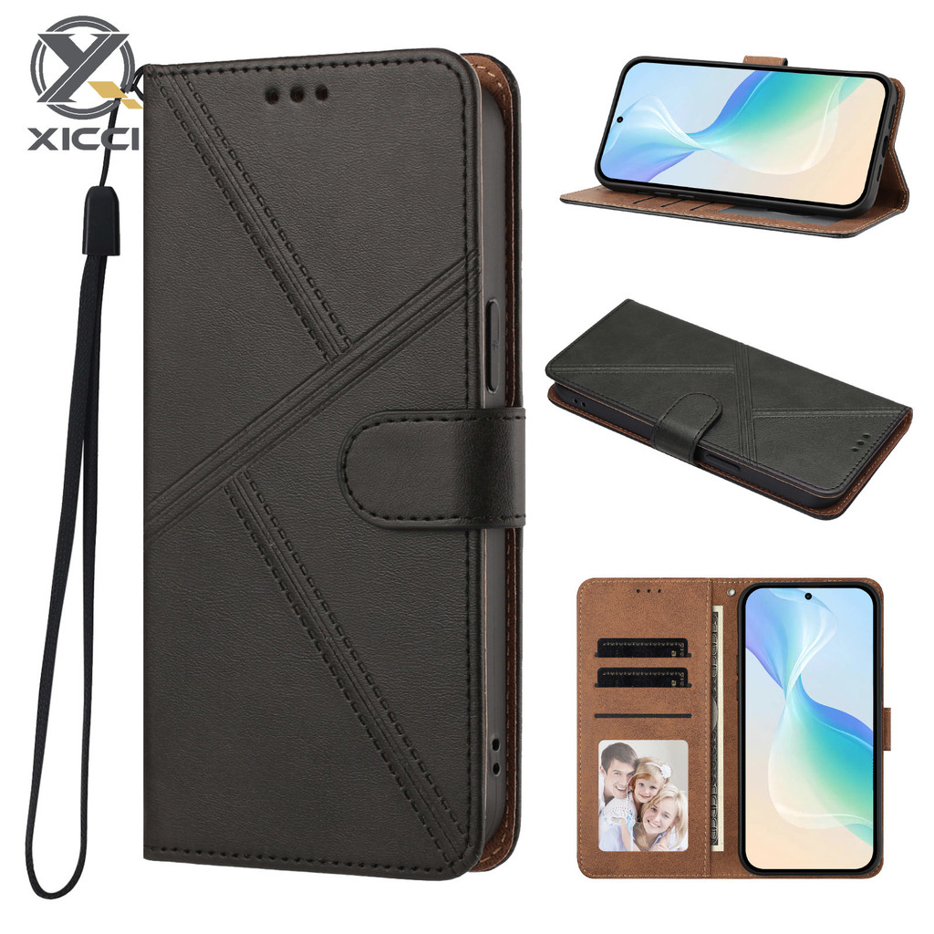 XICCI Para Samsung A57 A37 A27 A17 A07 A56 A36 A26 A16 A06 A55 A35 A25 A15 A05 A05S Capa Flip Telefone Com Suporte Cartã