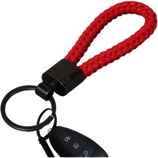 Chaveiro de Couro Trançado - Chaveiro de Alça - Acessório Elegante para Chaves para Homens e Mulheres |   Chaveiro de Pu