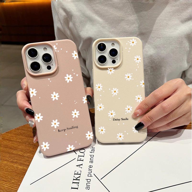 Ins Estética Pequena Margarida Floral Capa Para Samsung Galaxy A57 A37 A27 A07 A17 A36 A26 A15 A52 A54 A36 A55 A35 A16 5